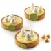 Conj. de 6 Aneis Tarte Ø 8 x 2 cms