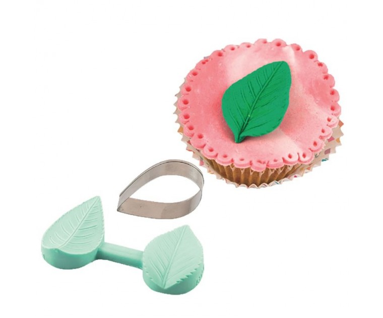 Cortador e Molde Silicone Folha