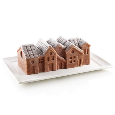 Forma Silicone Sobremesas WINTER VILLAGE