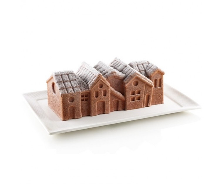 Forma Silicone Sobremesas WINTER VILLAGE