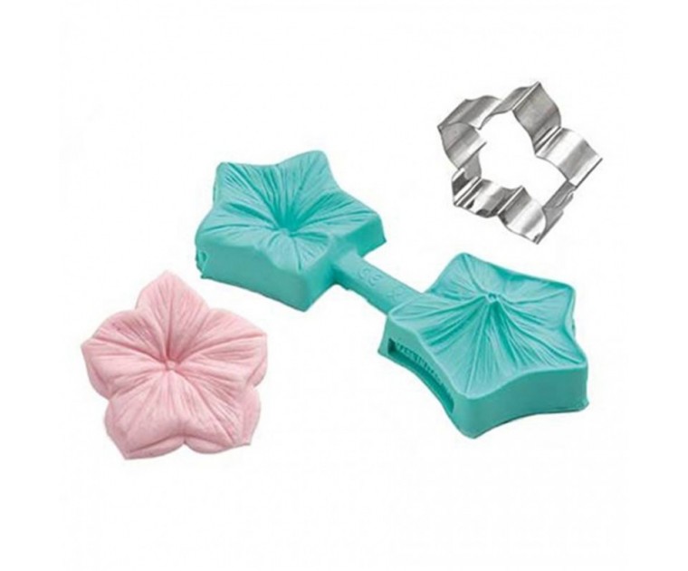 Molde Silicone com Cortador de Petúnia