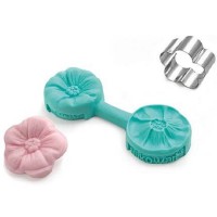 Molde Silicone com Cortador Flor de Cerejeira