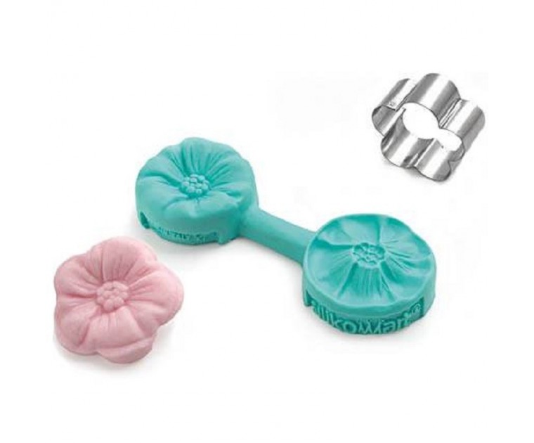 Molde Silicone com Cortador Flor de Cerejeira