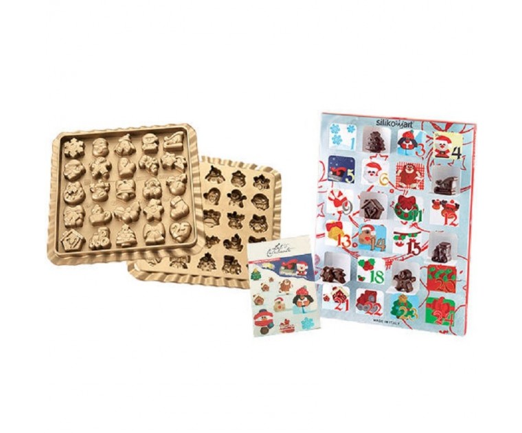 Molde Silicone Calendário Advento