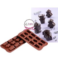 Molde Chocolate Robots