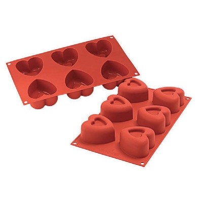 Forma Silicone Heart Savarin 