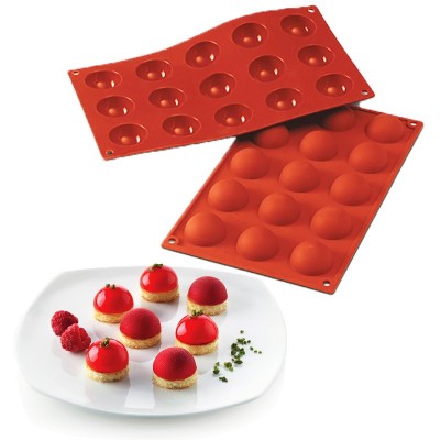 Forma Silicone 15 Meias Esferas