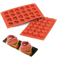 Tabuleiro Silicone Small Passion /Small Heart Savarin