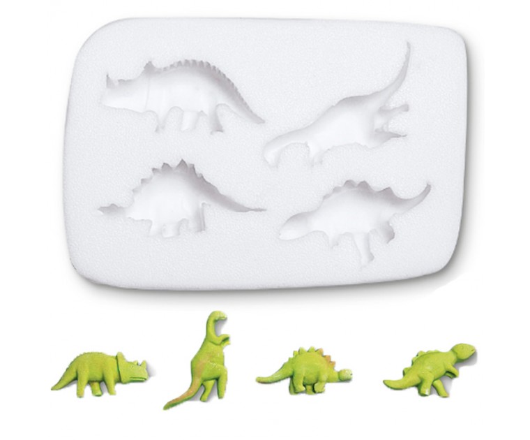 Molde Silicone Mini Dinossauros