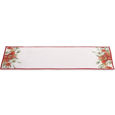 Table Runner Poisettia Natal 