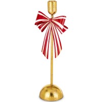 Suporte Velas Laço Vermelho