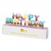 Velas Cores Pastel Happy Birthday c/Glitter