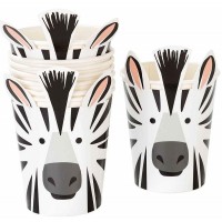 8 Copos Zebra