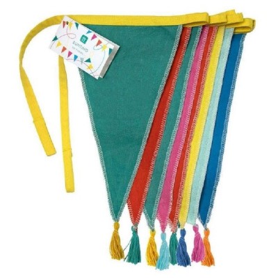 Bandeirolas Tecido Multicolorida