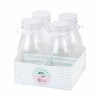 Conj. 4 Garrafas Plástico com Laço