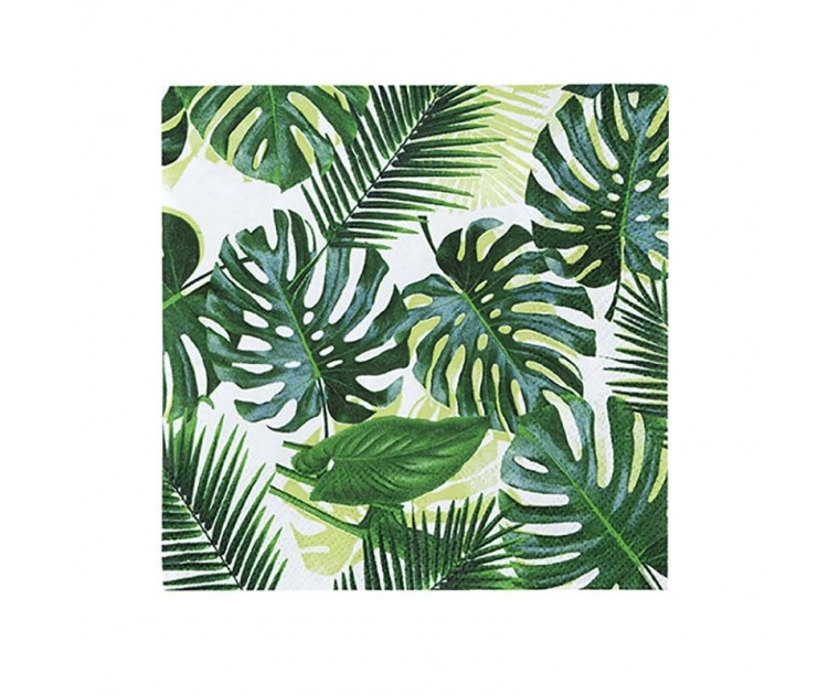 Guardanapos Pequenos Folhas Tropicais