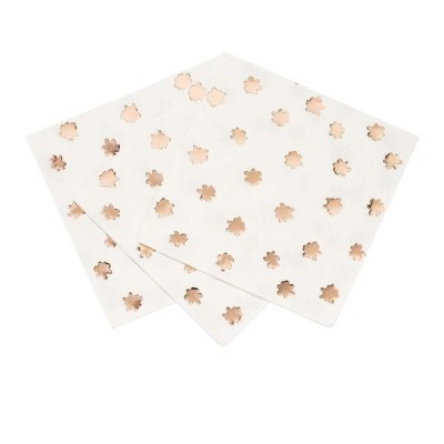 Guardanapo Flor Rose Gold