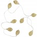 Linha Luzes Folha Tropical Dourada