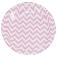 Pratos Chevron Rosa