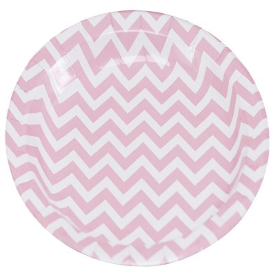 Pratos Chevron Rosa