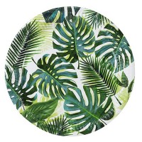 Pratos Folhas Tropicais 23cms