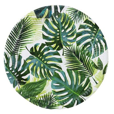 Pratos Folhas Tropicais 23cms Pratos Folhas Tropicais 23cms