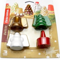 Set 3 Moldes Cake Pops-Biscoito Motivos de Natal