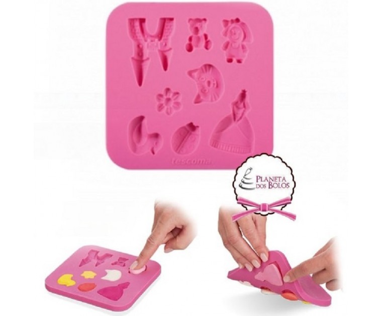 Molde Silicone Meninas