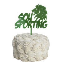 Topo Bolo Sporting Acrílico Verde