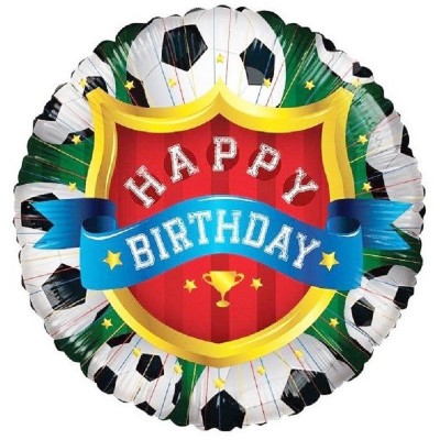 Balão Happy Birthday Futebol