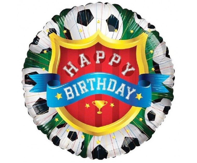 Balão Happy Birthday Futebol