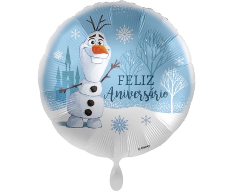 Balão Foil Olaf Feliz Aniversário