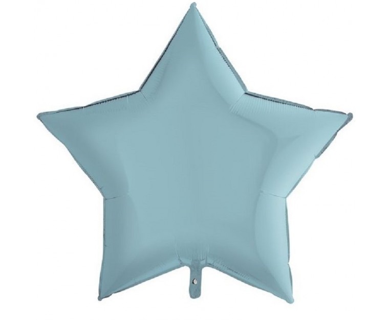 Balão Foil Estrela Azul 91 cms