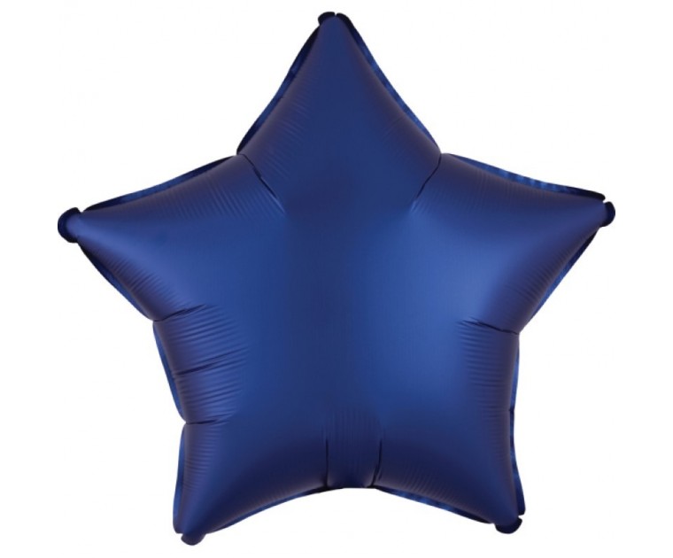 Balão Foil Estrela Navy Blue Mate
