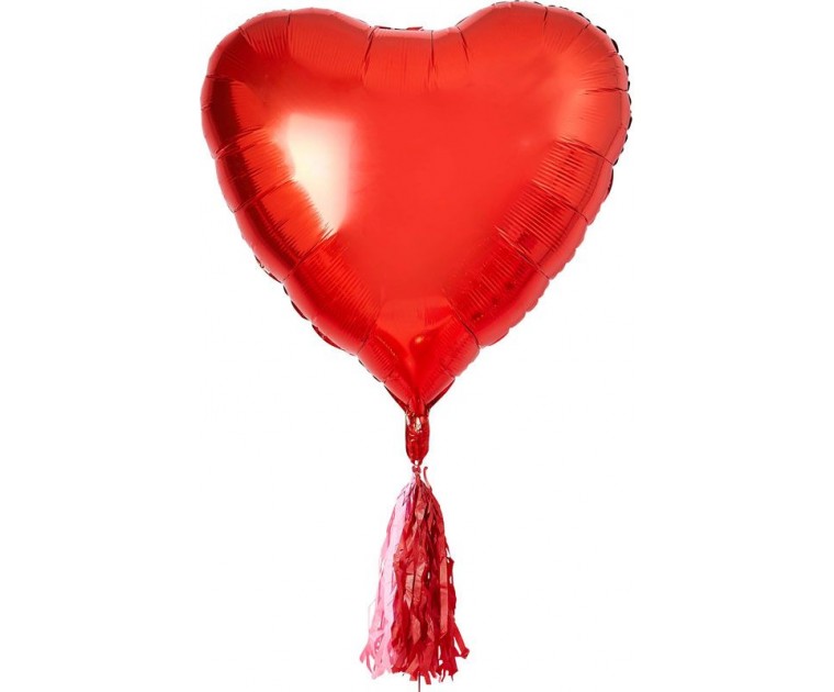 Balão Coração com Tassel 