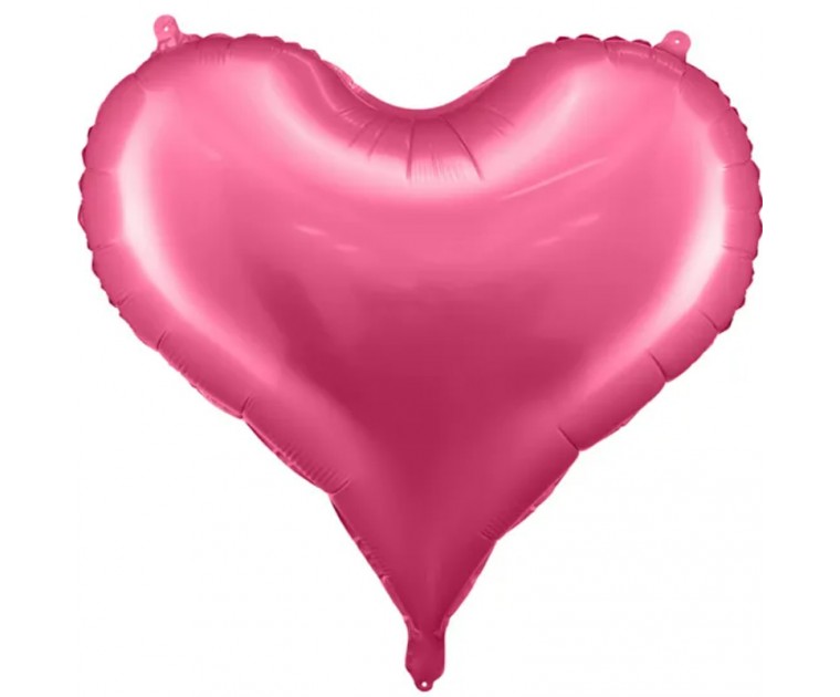 Balão Foil Coração Rosa Forte