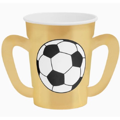 6 Copos Taça Futebol
