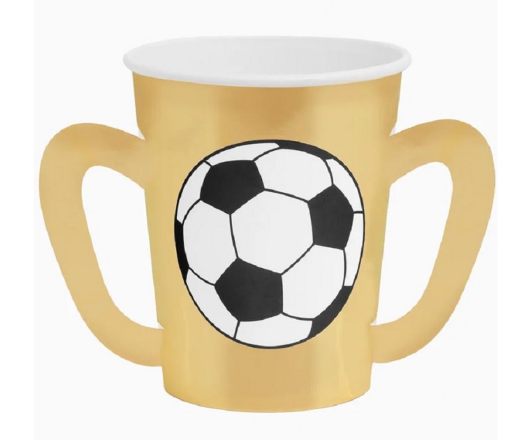6 Copos Taça Futebol