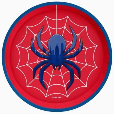 6 Pratos Aranha 18 cms