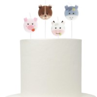 Conj. 4 Velas Animais Quinta