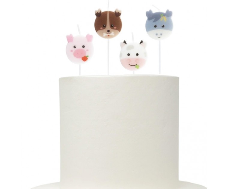 Conj. 4 Velas Animais Quinta