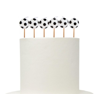 6 velas tema Futebol