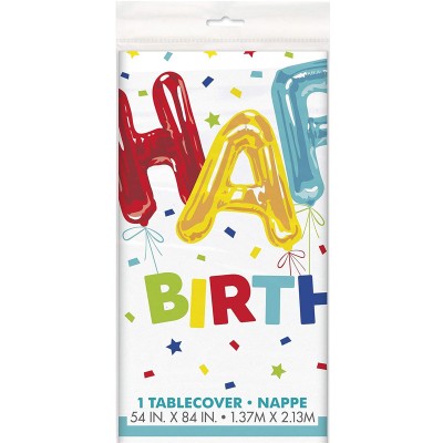 Toalha Happy Birthday Balão Foil