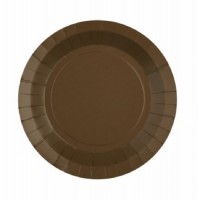 10 Pratos Castanho Chocolate