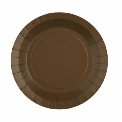 10 Pratos Castanho Chocolate