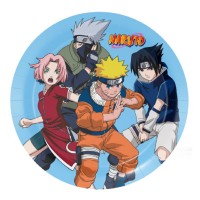 8 Pratos 18 cms Naruto