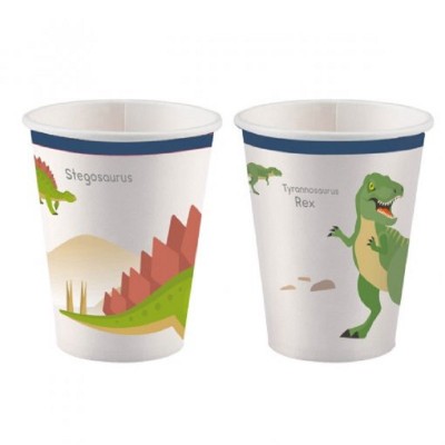 8 Copos Happy Dinossauro
