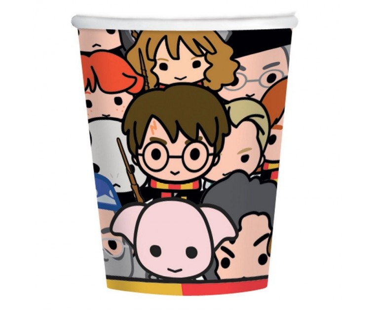 8 Copos Harry Potter Cartoon
