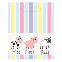 Sacos Doces e Ofertas Cores Pastel Animais Quinta