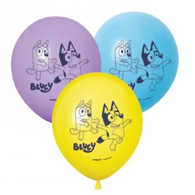 6 Balões Bluey Latex